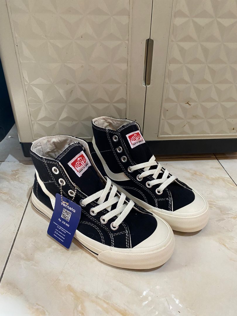 Promo!! Sepatu Ventela Publik High Black Natural Sepatu Casual Pria Wanita Shoes - Foto ulasan pembeli
