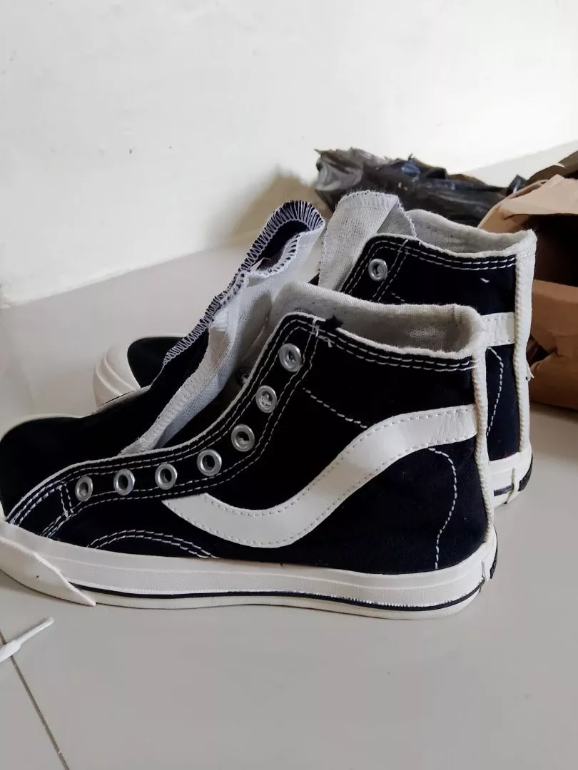 Promo!! Sepatu Ventela Publik High Black Natural Sepatu Casual Pria Wanita Shoes - Foto ulasan pembeli