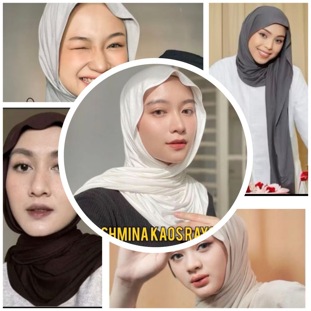 PROMO Pashmina Kaos Rayon Premium Adem Lentur - foto 1 dari 10