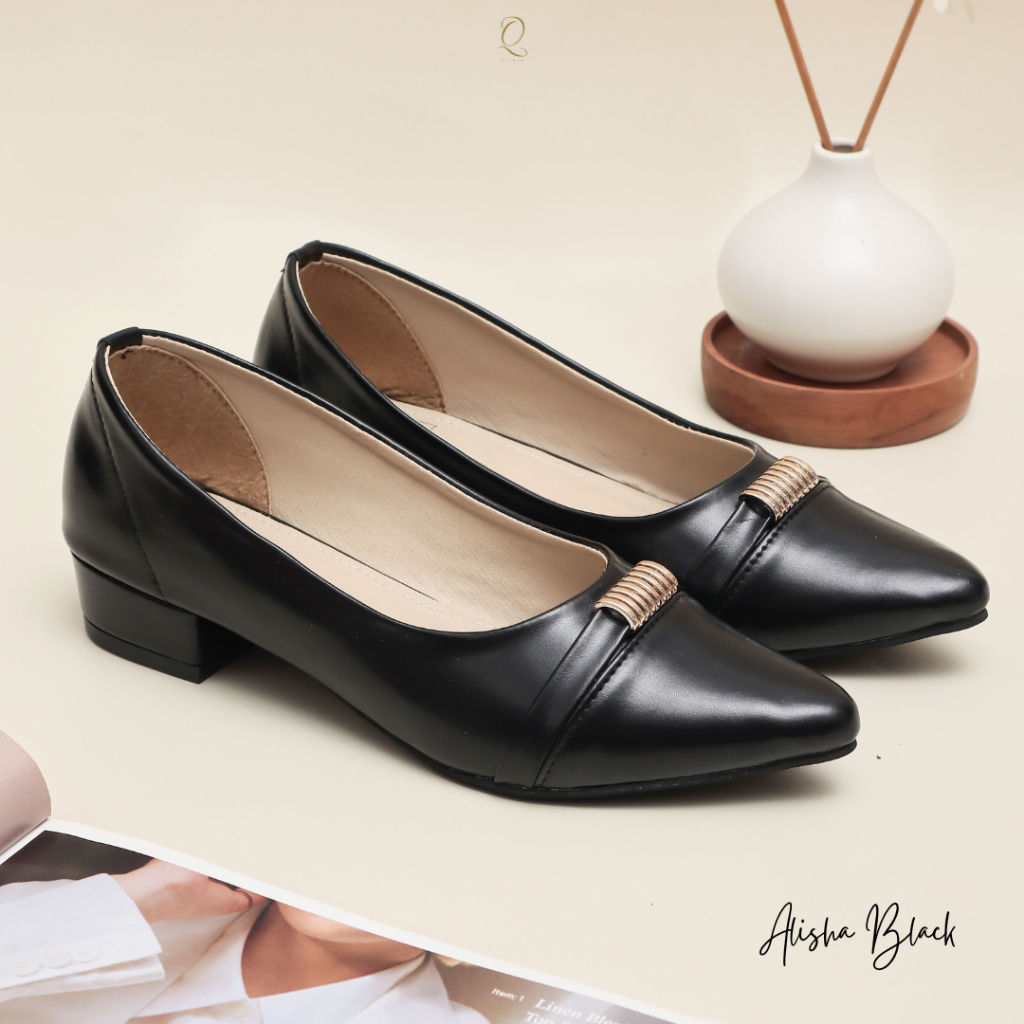 Quince Alisha Pantofel Wanita Sepatu Heels Wanita Hak 3 Cm