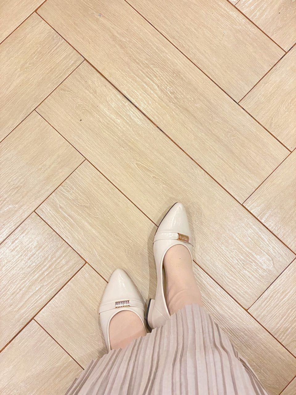 Quince Alisha Pantofel Wanita Sepatu Heels Wanita Hak 3 Cm - Foto ulasan pembeli