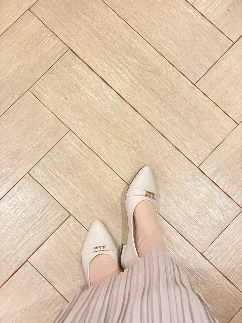 Quince Alisha Pantofel Wanita Sepatu Heels Wanita Hak 3 Cm - Foto ulasan pembeli