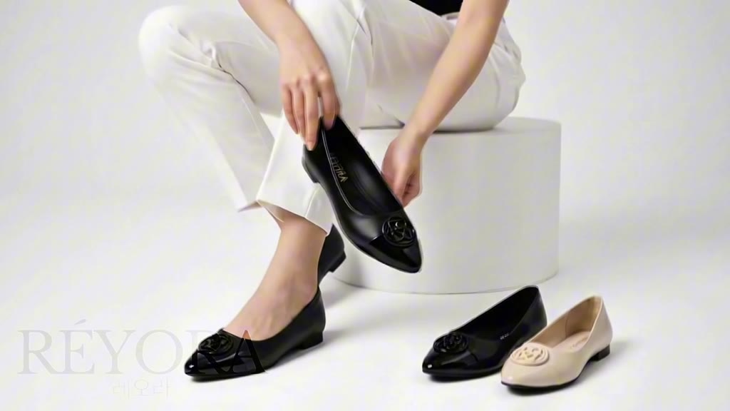 RÈYORA Sepatu Flat Shoes Kerja Balet Wanita Korea MAUDY - foto 9 dari 10, fitrihehe