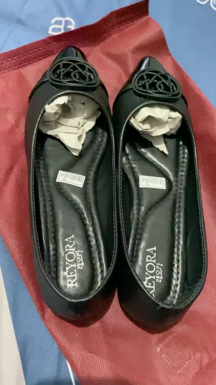 RÈYORA Sepatu Flat Shoes Kerja Balet Wanita Korea MAUDY - Foto ulasan pembeli