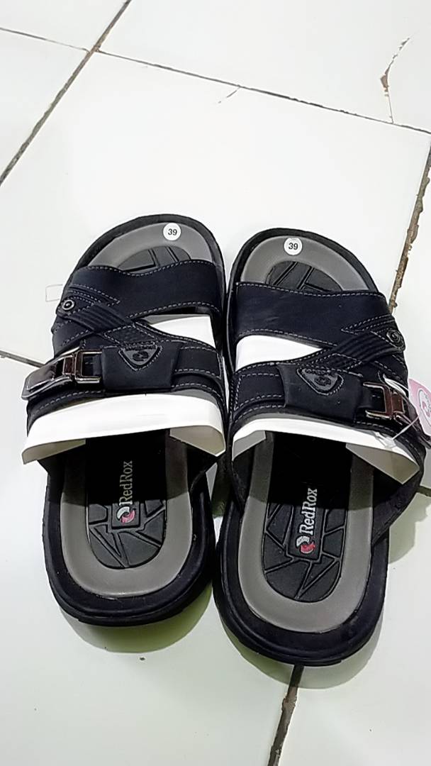 RedRox Sandal Pria Slop Kulit Terbaru Greeks - Vort 02 - foto 2 dari 10, yatimu1111