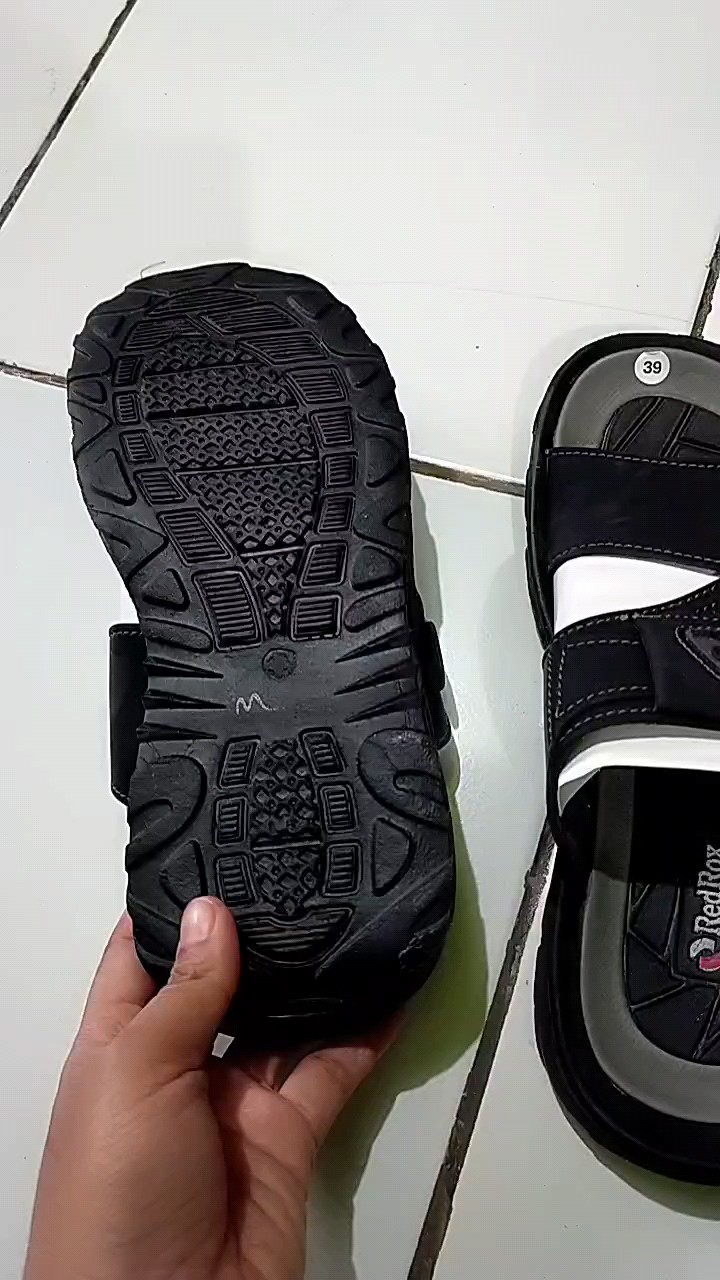 RedRox Sandal Pria Slop Kulit Terbaru Greeks - Vort 02 - Foto ulasan pembeli
