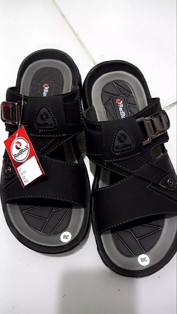 RedRox Sandal Pria Slop Kulit Terbaru Greeks - Vort 02 - Foto ulasan pembeli