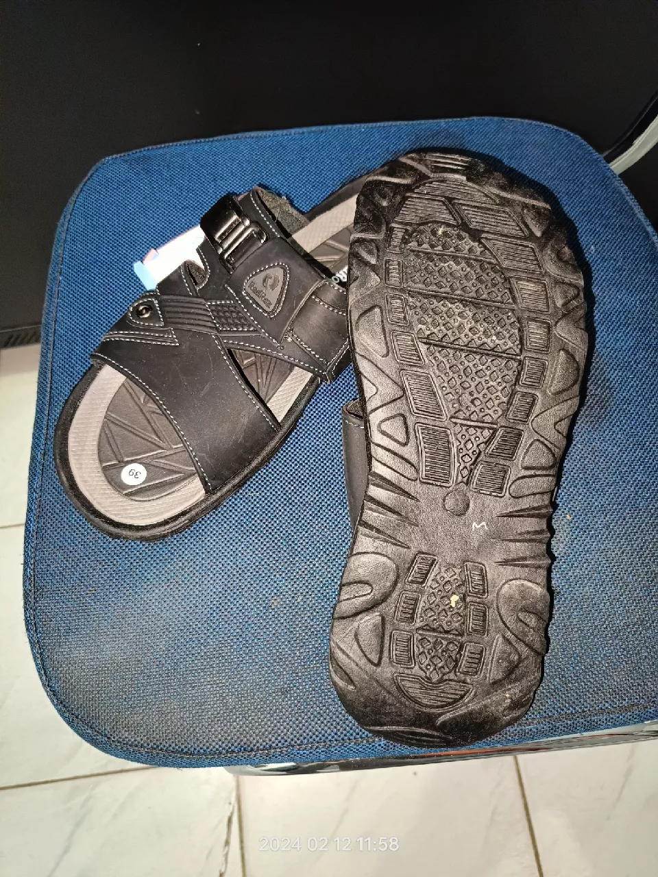 RedRox Sandal Pria Slop Kulit Terbaru Greeks - Vort 02 - Foto ulasan pembeli
