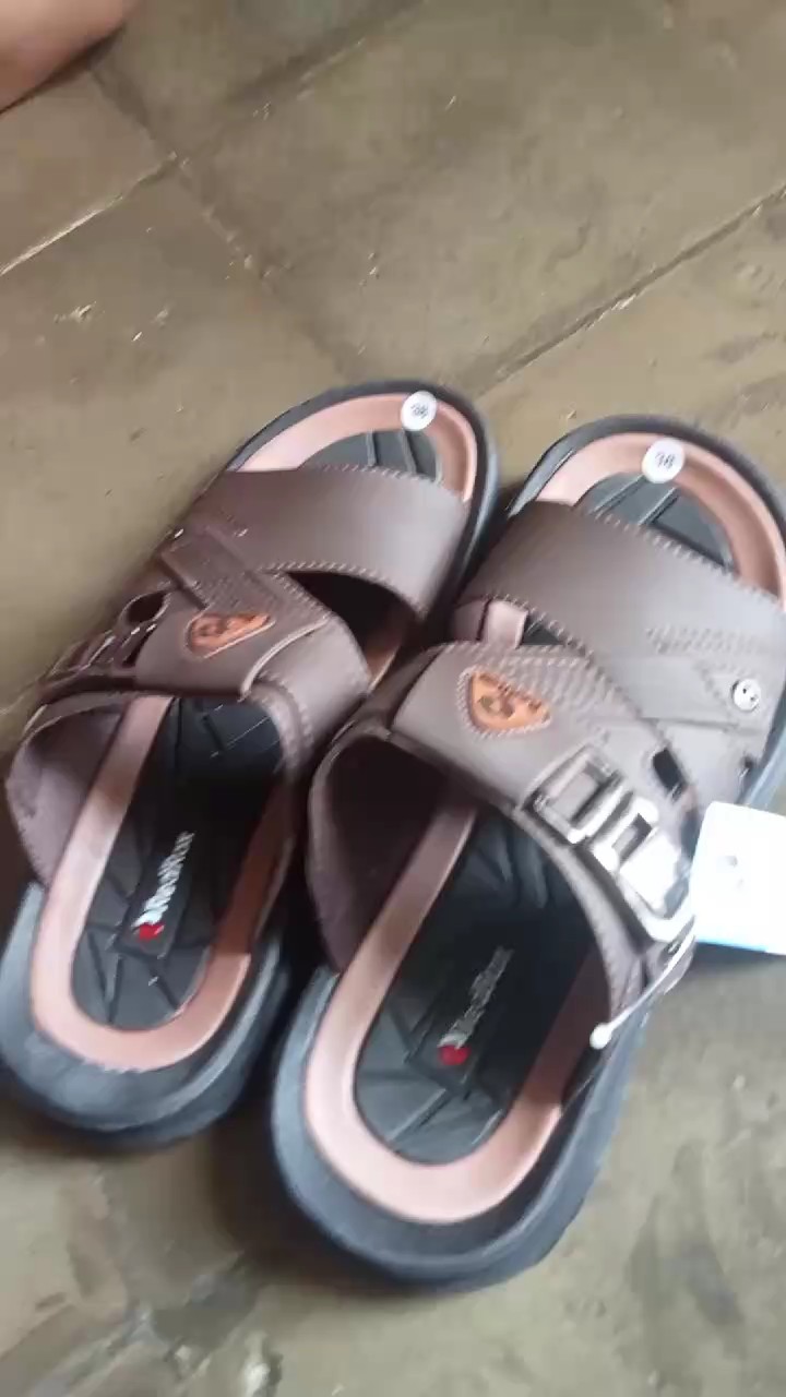 RedRox Sandal Pria Slop Kulit Terbaru Greeks - Vort 02 - Foto ulasan pembeli