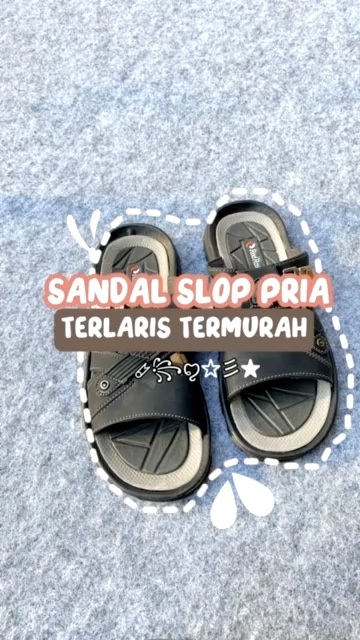 RedRox Sandal Pria Slop Kulit Terbaru Greeks - Vort 02 - Foto ulasan pembeli