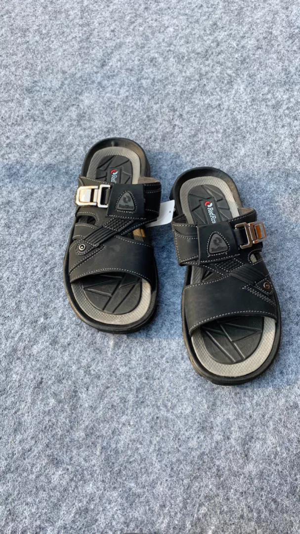 RedRox Sandal Pria Slop Kulit Terbaru Greeks - Vort 02 - Foto ulasan pembeli