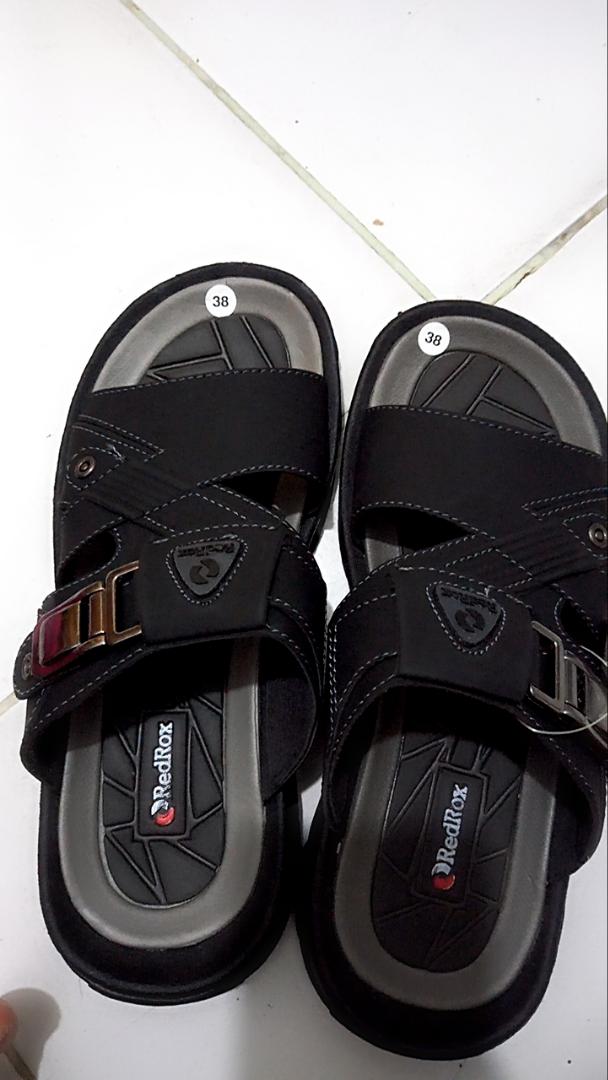 RedRox Sandal Pria Slop Kulit Terbaru Greeks - Vort 02 - Foto ulasan pembeli