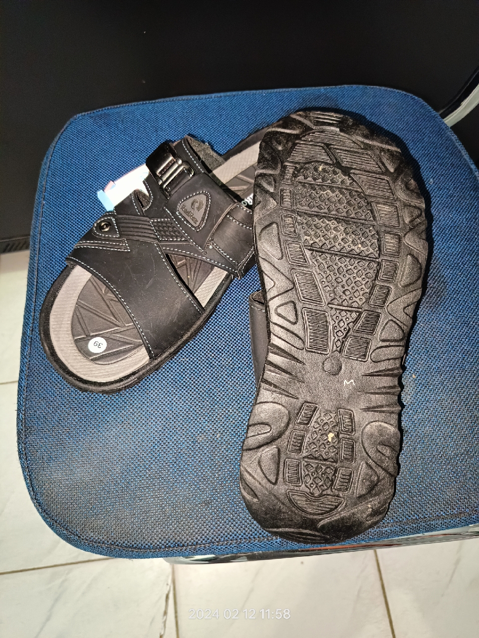 RedRox Sandal Pria Slop Kulit Terbaru Greeks - Vort 02 - Foto ulasan pembeli