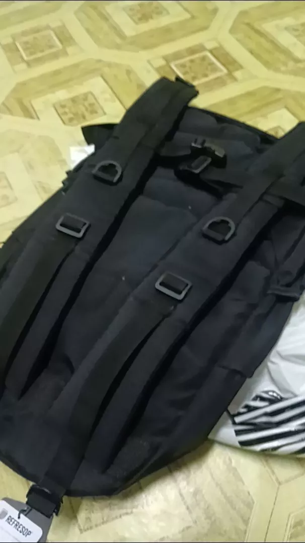 REFRESOP Original PX417 Tas Ransel Pria Daily Backpack Tactical Army - Hitam - Foto ulasan pembeli