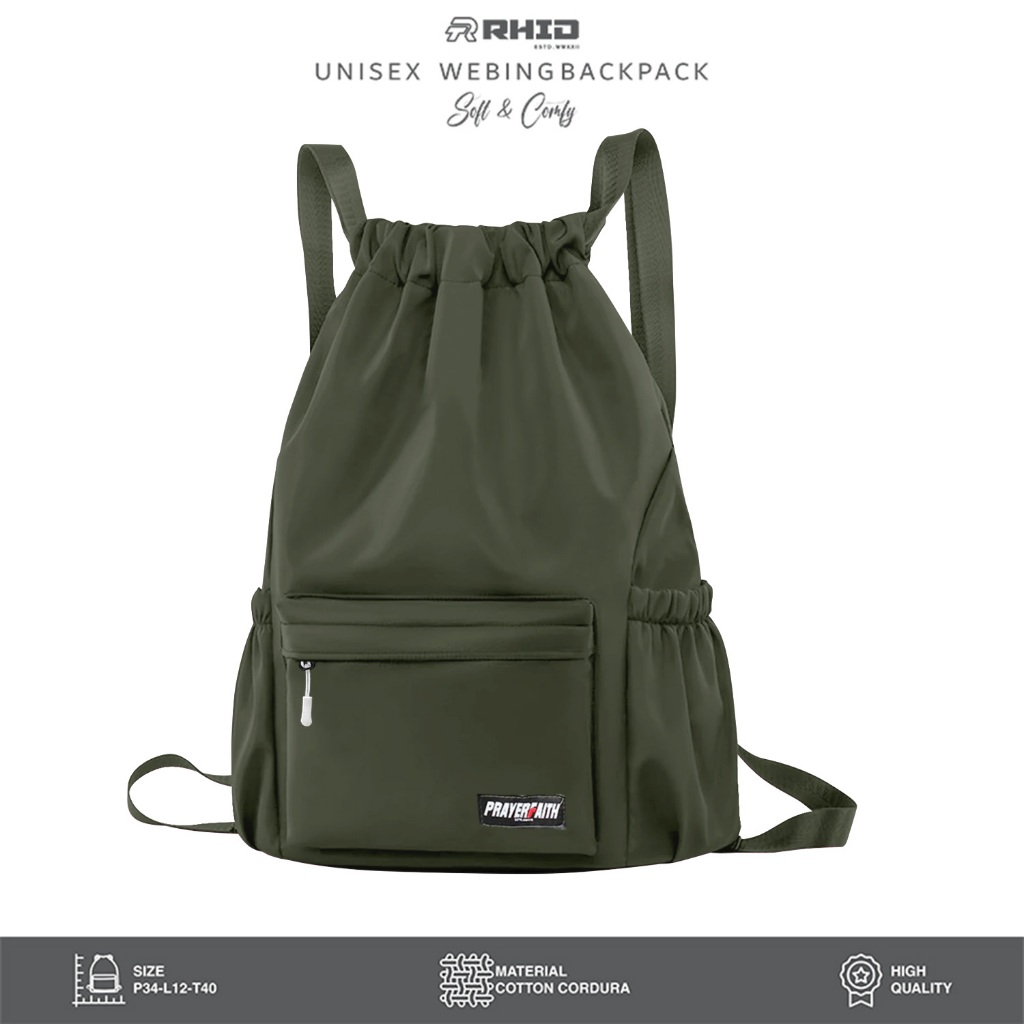 RHID - Tas Serut Stringbag Gendong Multifungsi Anti Air - foto 1 dari 10