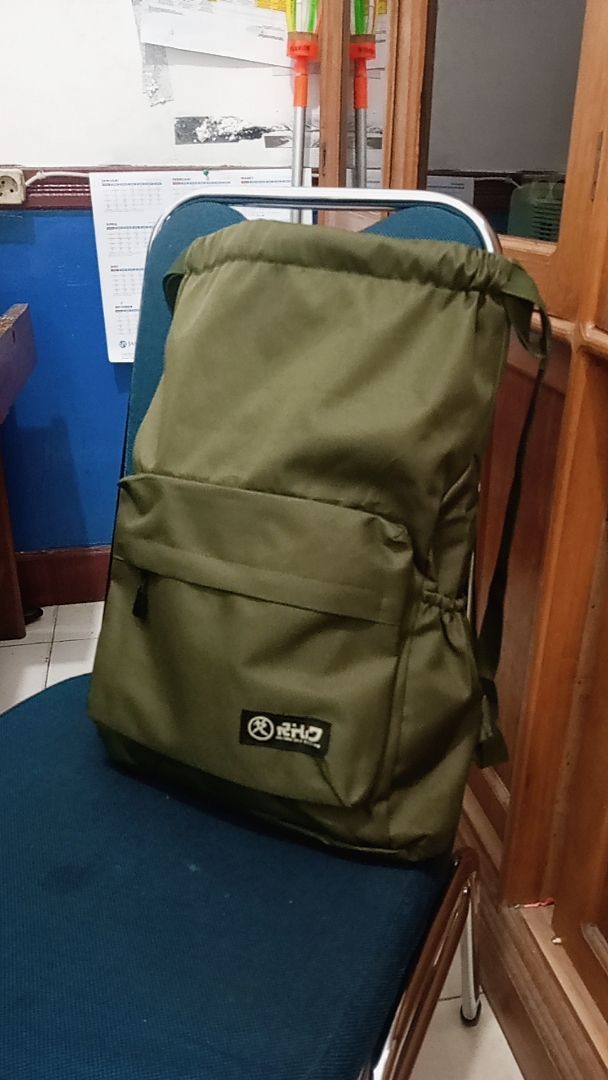 RHID - Tas Ransel Sekolah Pria Wanita Unisex Anti Air - Foto ulasan pembeli