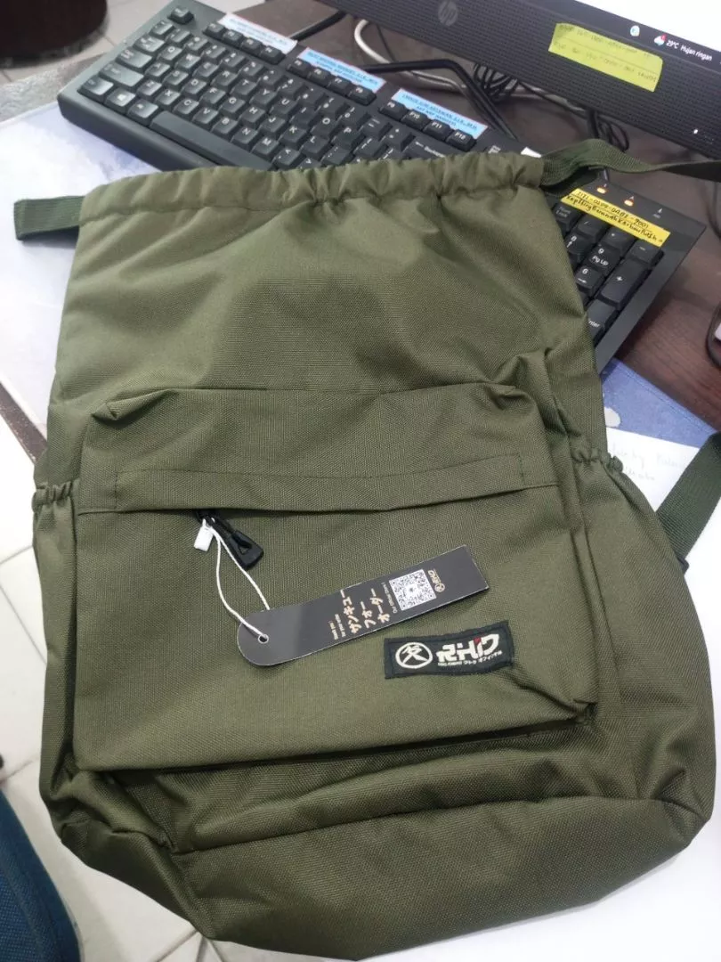 RHID - Tas Ransel Sekolah Pria Wanita Unisex Anti Air - Foto ulasan pembeli