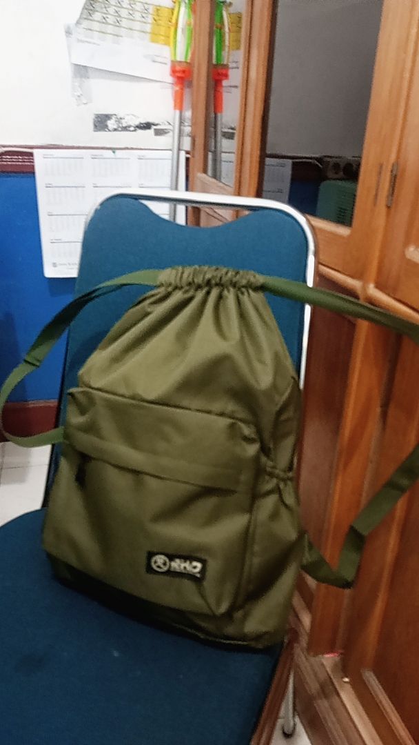RHID - Tas Ransel Sekolah Pria Wanita Unisex Anti Air - Foto ulasan pembeli