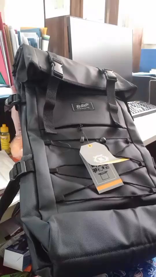 Rittop Ransel Backpack Pria Wanita Waterproof 45L - Foto ulasan pembeli