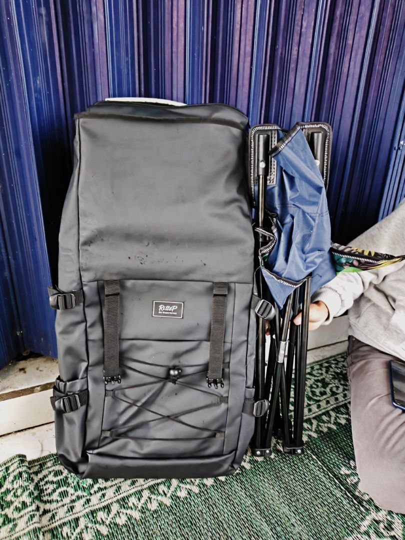 Rittop Ransel Backpack Pria Wanita Waterproof 45L - Foto ulasan pembeli