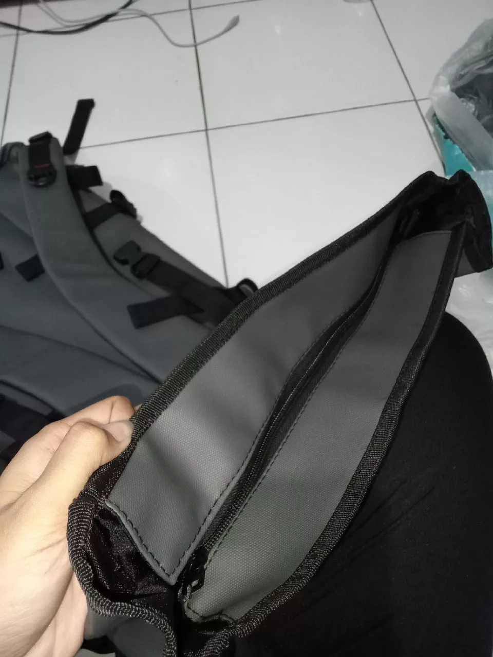 Rittop Ransel Backpack Pria Wanita Waterproof 45L - Foto ulasan pembeli