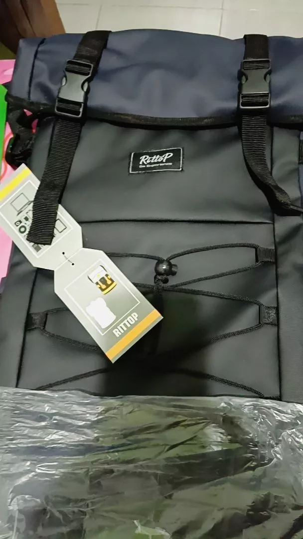 Rittop Ransel Backpack Pria Wanita Waterproof 45L - Foto ulasan pembeli