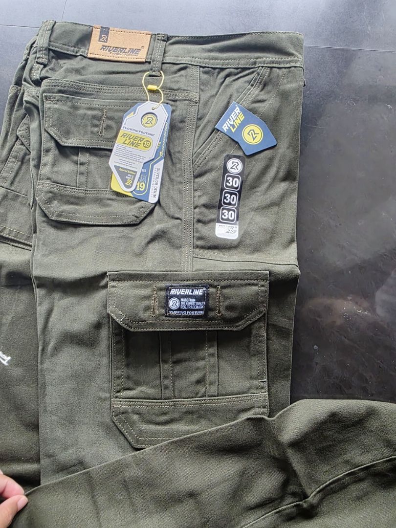 RIVERLINE19 -Celana Cargo Panjang Pria Dewasa -loose fitt Reguler Premium - Foto ulasan pembeli