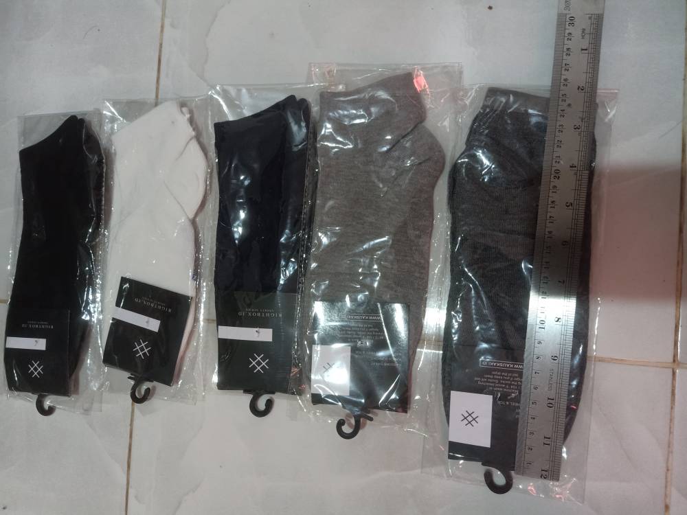 Rightbox BIG SIZE Kaos Kaki Jumbo Pria, Pendek Semata Kaki, Ukuran Besar, Bisa Digunakan Untuk Size 46 s/d 48 - Foto ulasan pembeli