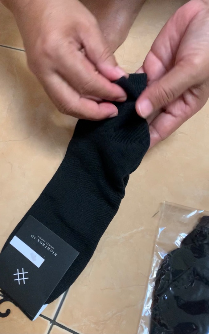 Rightbox BIG SIZE Kaos Kaki Jumbo Pria, Pendek Semata Kaki, Ukuran Besar, Bisa Digunakan Untuk Size 46 s/d 48 - Foto ulasan pembeli