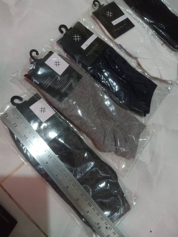 Rightbox BIG SIZE Kaos Kaki Jumbo Pria, Pendek Semata Kaki, Ukuran Besar, Bisa Digunakan Untuk Size 46 s/d 48 - Foto ulasan pembeli