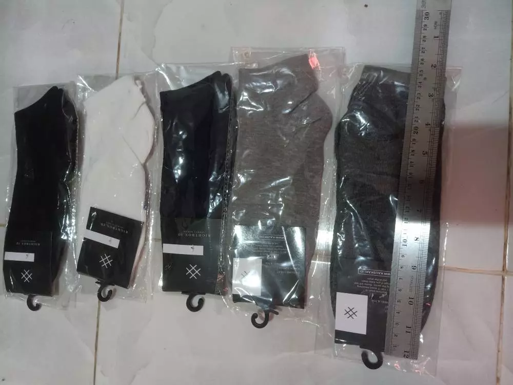 Rightbox BIG SIZE Kaos Kaki Jumbo Pria, Pendek Semata Kaki, Ukuran Besar, Bisa Digunakan Untuk Size 46 s/d 48 - Foto ulasan pembeli