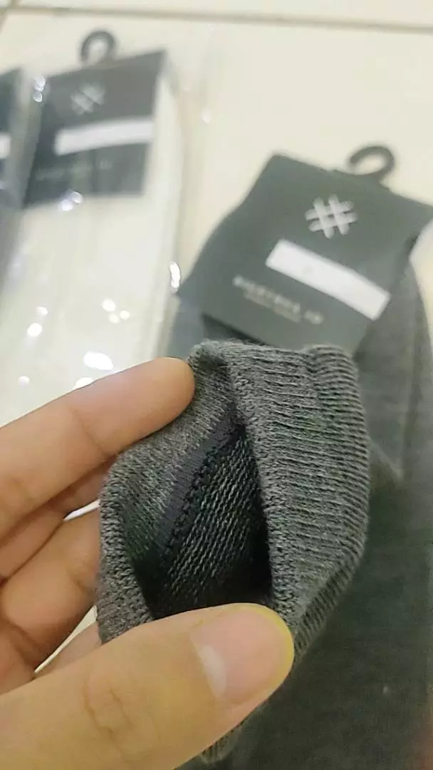 Rightbox BIG SIZE Kaos Kaki Jumbo Pria, Pendek Semata Kaki, Ukuran Besar, Bisa Digunakan Untuk Size 46 s/d 48 - Foto ulasan pembeli