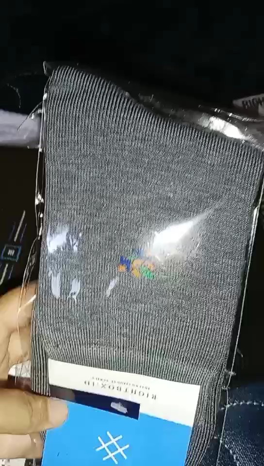 Rightbox, Kaos Kaki Kerja Pria Pendek Setengah Betis Motif Minimalis - Foto ulasan pembeli