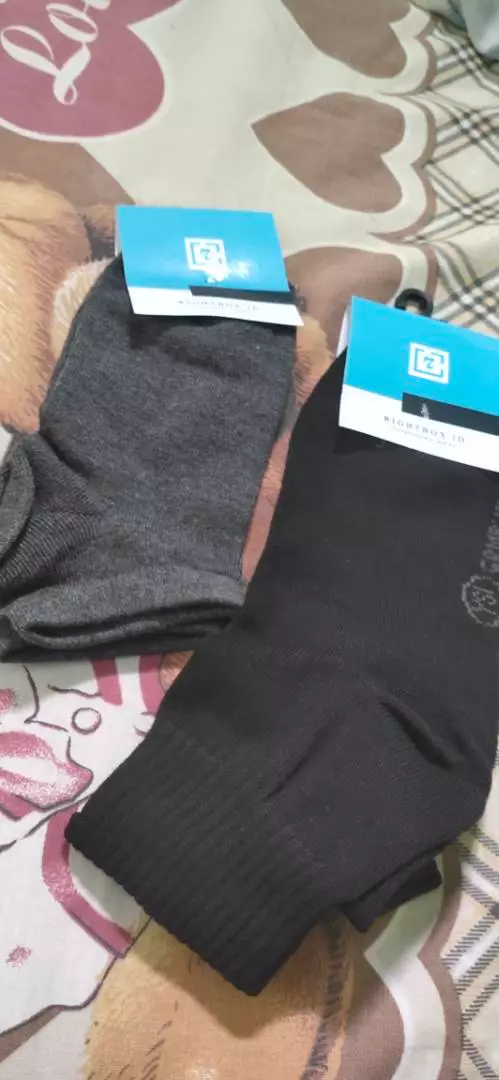 RIGHTBOX ID - Kaos Kaki Pendek Polos Semata Kaki Ankle Socks Premium Pria Wanita Dewasa Fit 37 -43 - Foto ulasan pembeli