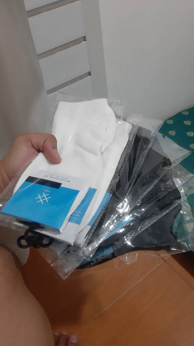 RIGHTBOX ID - Kaos Kaki Pendek Polos Semata Kaki Ankle Socks Premium Pria Wanita Dewasa Fit 37 -43 - Foto ulasan pembeli