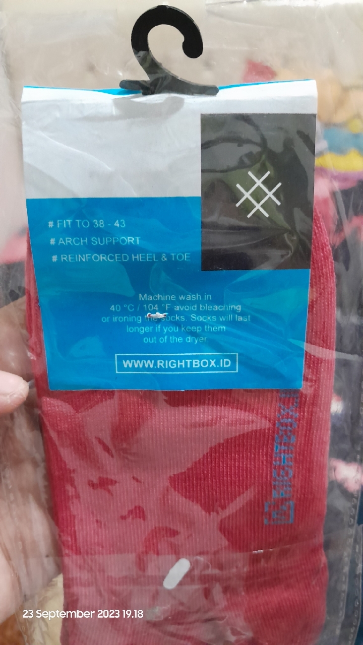 RIGHTBOX ID - Kaos Kaki Pendek Polos Semata Kaki Ankle Socks Premium Pria Wanita Dewasa Fit 37 -43 - Foto ulasan pembeli