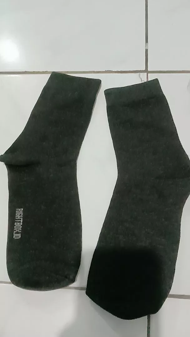 Rightbox ID, Kaos Kaki Pria, Kantor Polos, Pendek Setengah Betis, One Size Dewasa - Foto ulasan pembeli