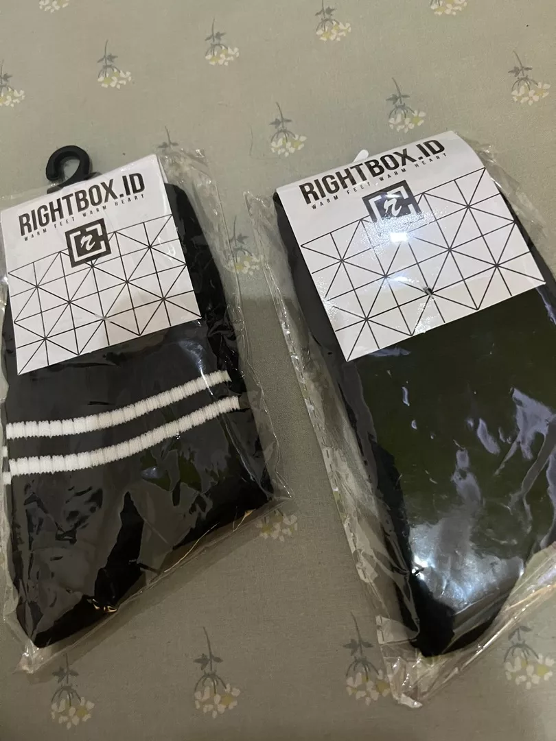 Rightbox ID, Kaos Kaki Pria, Kantor Polos, Pendek Setengah Betis, One Size Dewasa - Foto ulasan pembeli