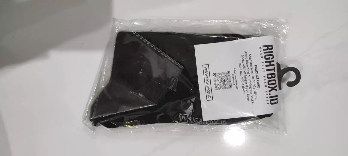 Rightbox ID, Kaos Kaki Pria, Kantor Polos, Pendek Setengah Betis, One Size Dewasa - Foto ulasan pembeli