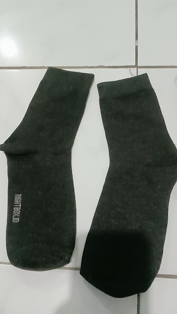 Rightbox ID, Kaos Kaki Pria, Kantor Polos, Pendek Setengah Betis, One Size Dewasa - Foto ulasan pembeli