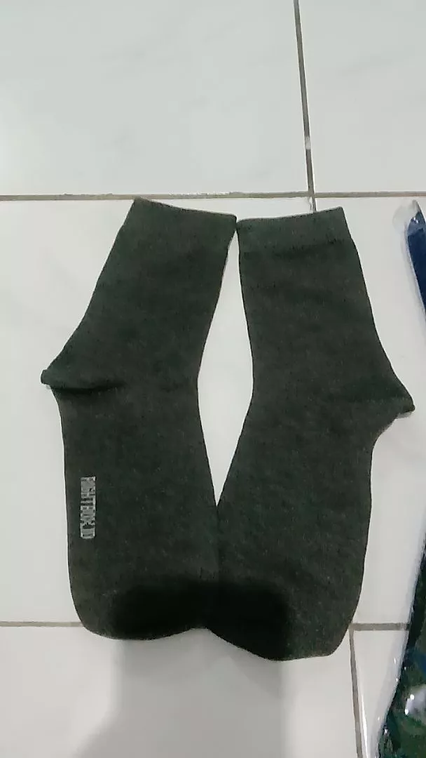 Rightbox ID, Kaos Kaki Pria, Kantor Polos, Pendek Setengah Betis, One Size Dewasa - Foto ulasan pembeli