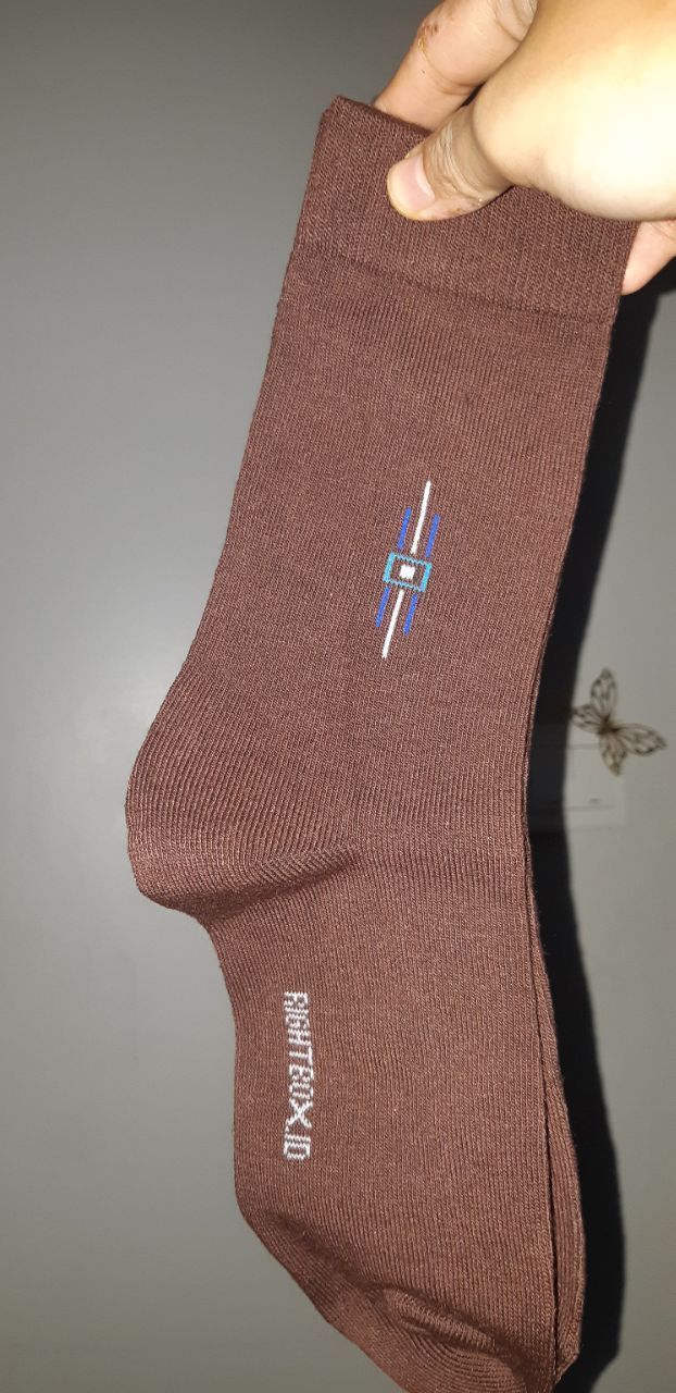 Rightbox, Paket 3 Pasang Kaos Kaki Kantor Rightbox, Motif Minimalis, Allsize Dewasa - Foto ulasan pembeli
