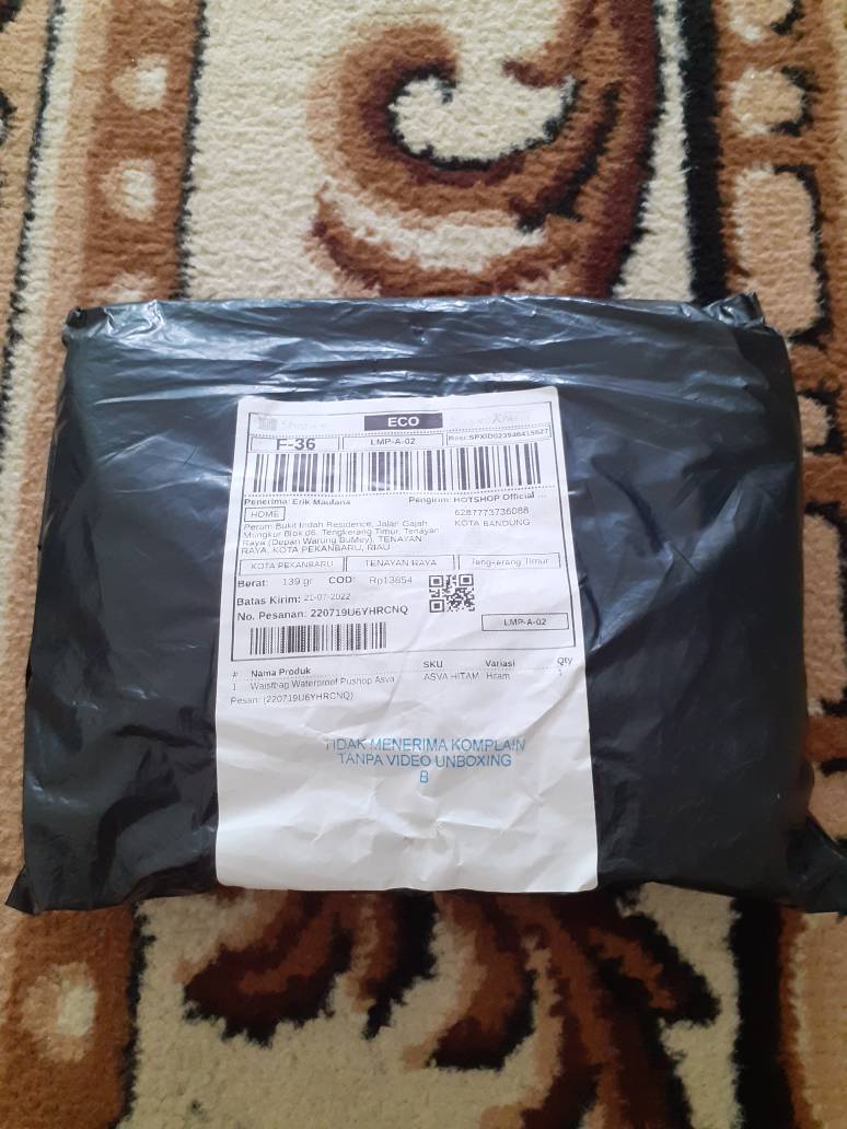 Waistbag Waterproof Pushop Asva - Foto ulasan pembeli