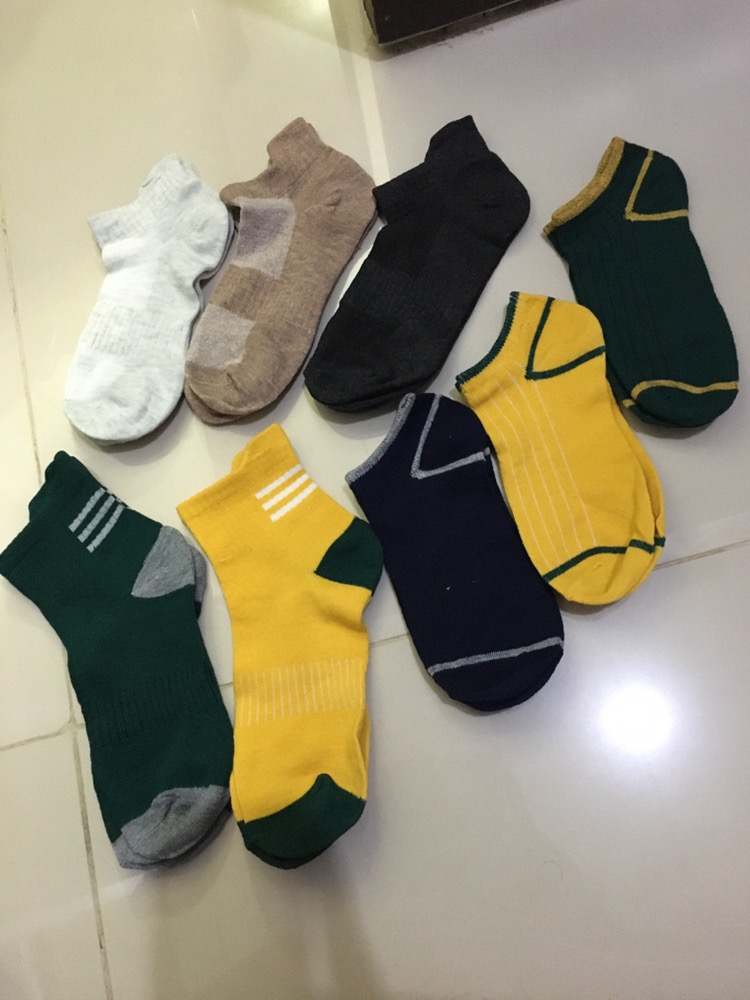 WJ0050 Kaos Kaki Pria Breathable Easy Wind Kaos Kaki Pendek - Foto ulasan pembeli