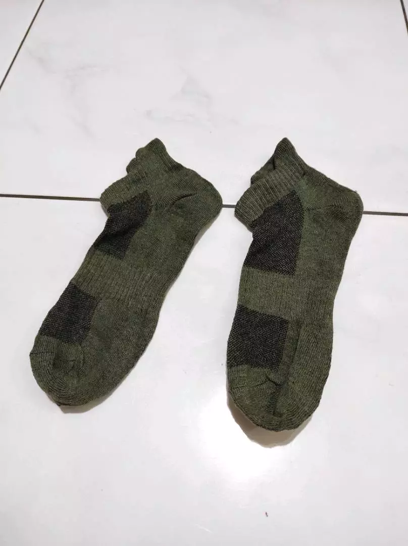 WJ0050 Kaos Kaki Pria Breathable Easy Wind Kaos Kaki Pendek - Foto ulasan pembeli