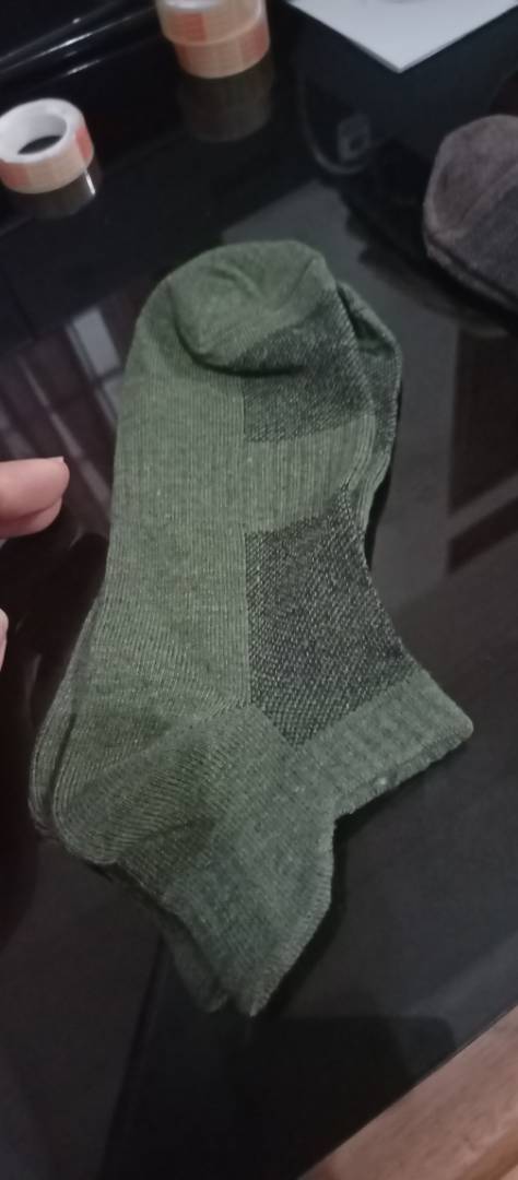 WJ0050 Kaos Kaki Pria Breathable Easy Wind Kaos Kaki Pendek - Foto ulasan pembeli