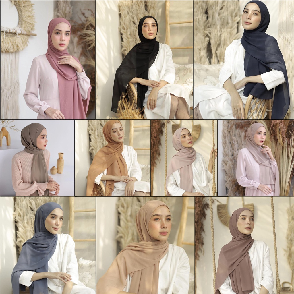 TOP PROMO Hijab Pashmina Ceruty Babydoll Termurah - foto 1 dari 10