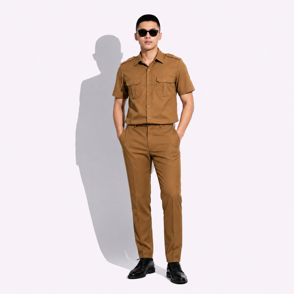 TAHEERA Seragam PNS Pemda Pria - Baju PDH ASN Pegawai Negeri Baju Guru Resmi - foto 7 dari 10