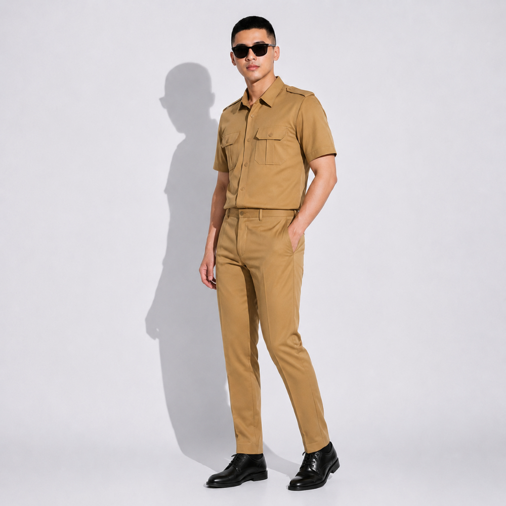 TAHEERA Seragam PNS Pemda Pria - Baju PDH ASN Pegawai Negeri Baju Guru Resmi - foto 9 dari 10
