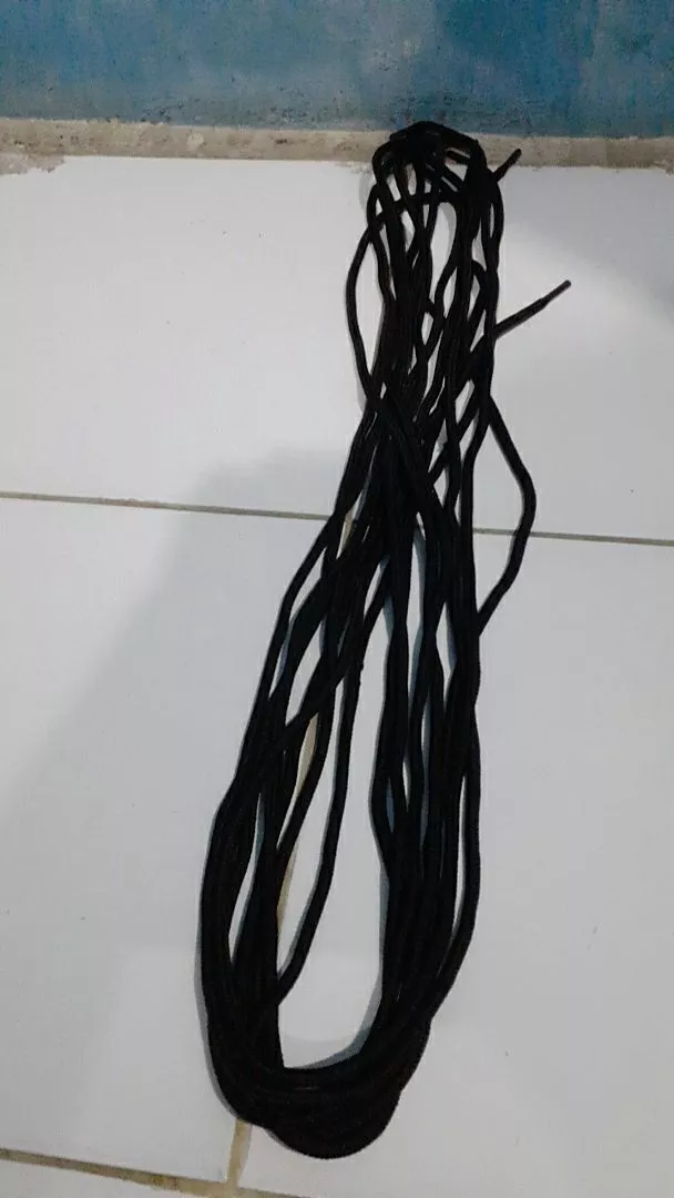 tali hoodie switer kolor jogger bulat polyester ujung besi - Foto ulasan pembeli